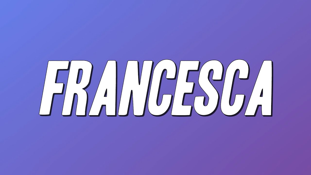 Francesca Michielin - FRANCESCA (Testo) - YouTube