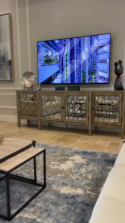Look 👀 this INSANE🔥picture from Sony 83” OLED TV Installed #howto #fyp #oledtv#sonytv #cinema #pro