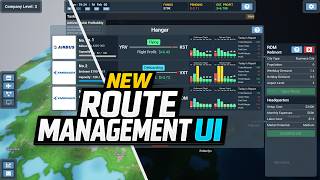 I Redesigned the UI of My Airline Management Game