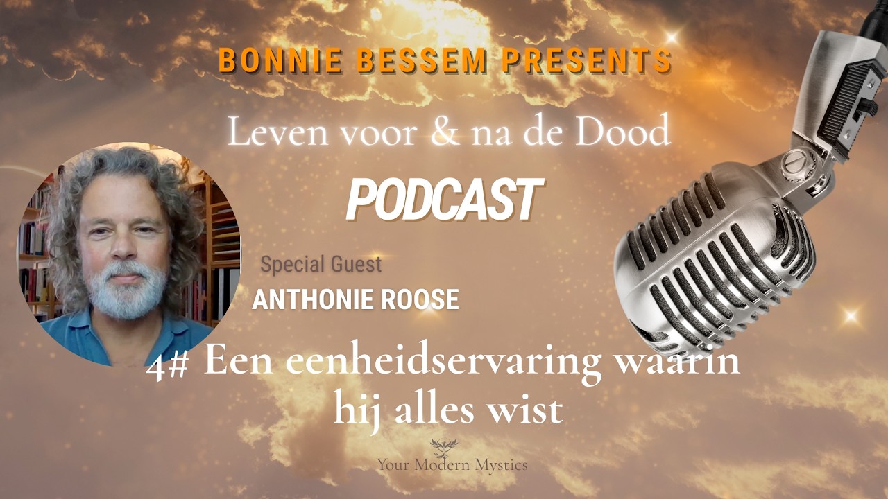 In deze aflevering van Leven voor en na de dood zit ik tegenover Anthonie Roose, voormalig predikant, theoloog en auteur van het boek Ik ben het zelf, over de komst van de messias volgens de Apocalyps. Anthonie vertelt over zijn hartstilstand, die uitgroeide tot wat hij zelf een hartcrash noemt, en de bijna doodervaring die daarop volgde. Geen tunnel, geen oordeel, maar een eenheidservaring waarin hij alles wist, alles was liefde, en tijd niet meer bestond.

We praten over wat er gebeurt als zo'n ervaring je leven binnendringt terwijl je juist had gekozen om alleen te geloven wat je kon zien en bewijzen. Over hoe de Apocalyps, het laatste bijbelboek, voor Anthonie geen voorspelling van het einde van de wereld bleek te zijn, maar een nauwkeurig beschreven innerlijk proces van ontwaken, waarin het ego langzaam wordt losgelaten. En over het moment waarop we allebei ontdekten dat we, zonder het van elkaar te weten, al jaren met hetzelfde bezig waren, hij vanuit de theologie en de yoga, ik vanuit het mediumschap.

Anthonie Roose is theoloog, voormalig predikant, en schrijft en spreekt nu over spirituele thema's. Zijn boek Ik ben het zelf verscheen in 2025 en legt uit hoe de Apocalyps, net als het evangelie, het verhaal van onze eigen ziel vertelt.
Ik ben Bonnie Bessem, al ruim dertig jaar psychologe en medium, en met Your Modern Mystics begeleid ik mensen naar zelfrealisatie en innerlijke rust. Deze podcast is mijn manier om de gesprekken die mij persoonlijk raken met je te delen, over wat er is voor, tijdens en na de dood.

Vergeet je niet te abonneren op ons kanaal zodat je altijd op de hoogte bent van de nieuwste podcasts en daar help je ons ook weer mee. 
Bonnie