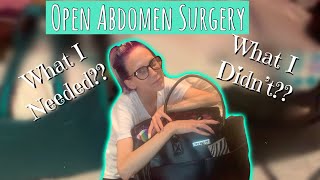 WHAT&#39;S IN MY HOSPITAL BAG??/OPEN ABDOMEN SURGERY/BYPASS,LRVT,AT,NEPHRECTOMY