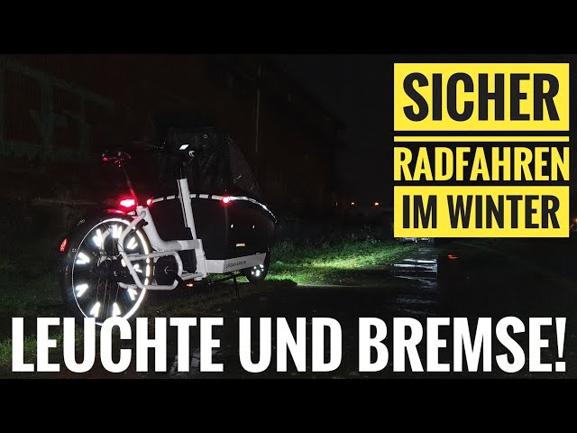 Sicher Radfahren im Winter - Teil 2: Beleuchtung, Reifen und Bremsen am  Fahrrad aufrüsten - YouTube