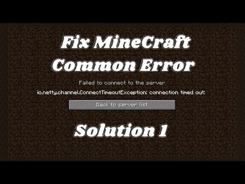 ✔️MineCraft Server Error | Can't Connect to Server/ Connection TimeOut/ Connection Refused Solution1