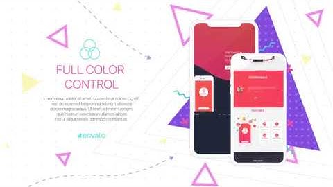 Colorful App Presentation  - After Effects Templates Project Files [Video Hive]