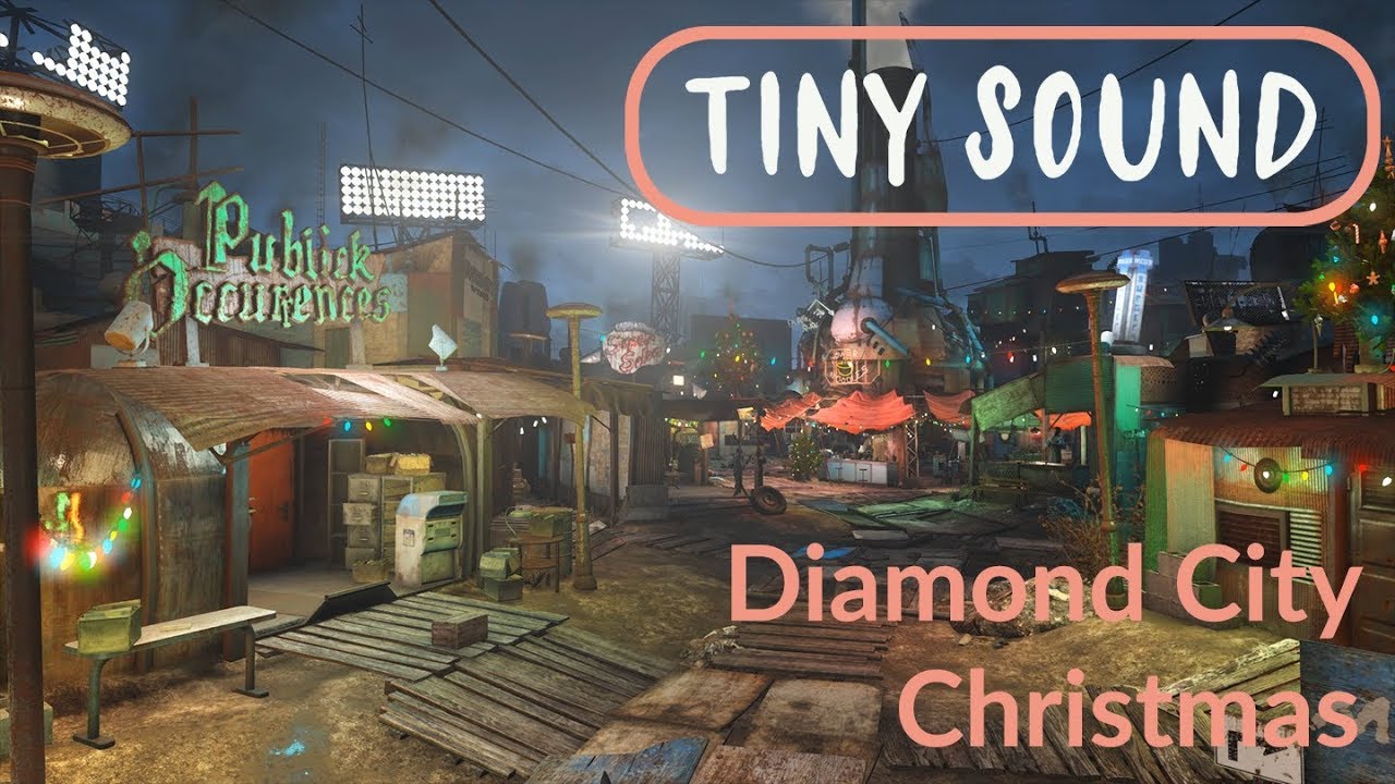 Fallout 4 - Christmas Diamond City (Daily Ambience)