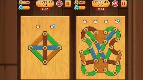 Screw Puzzle: Wood Nut & Bolt - Level 47