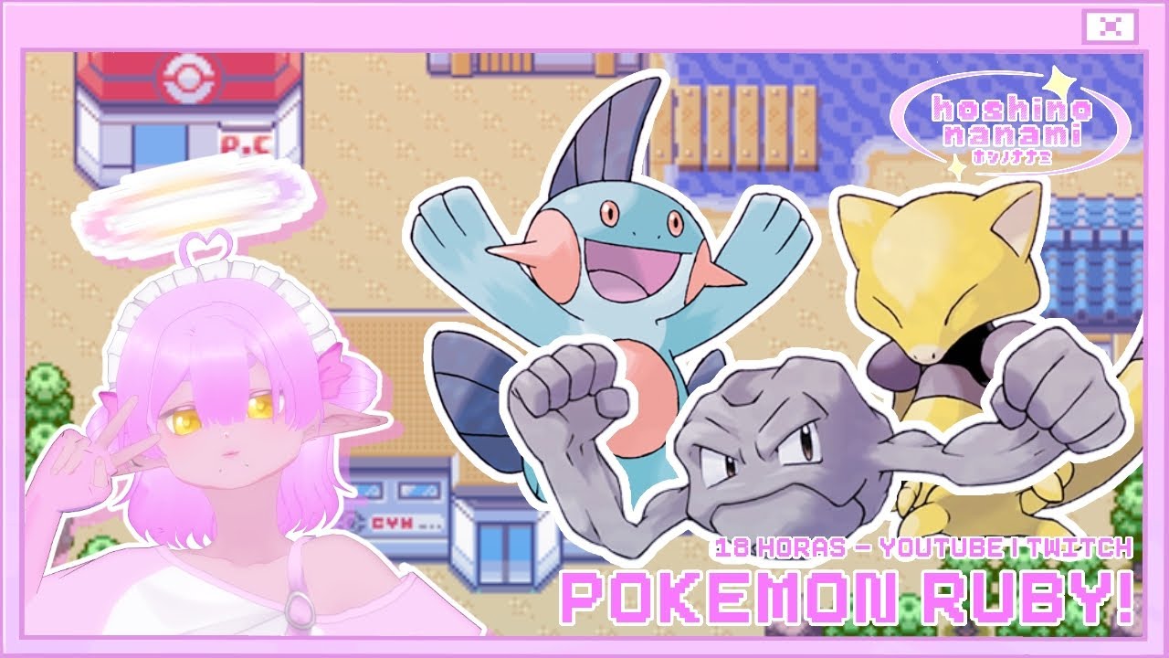 【LIVE】Pokemón Ruby!! Chegamos em Dewford! 【 Hoshino Nanami 】๋࣭ ⭑⚝