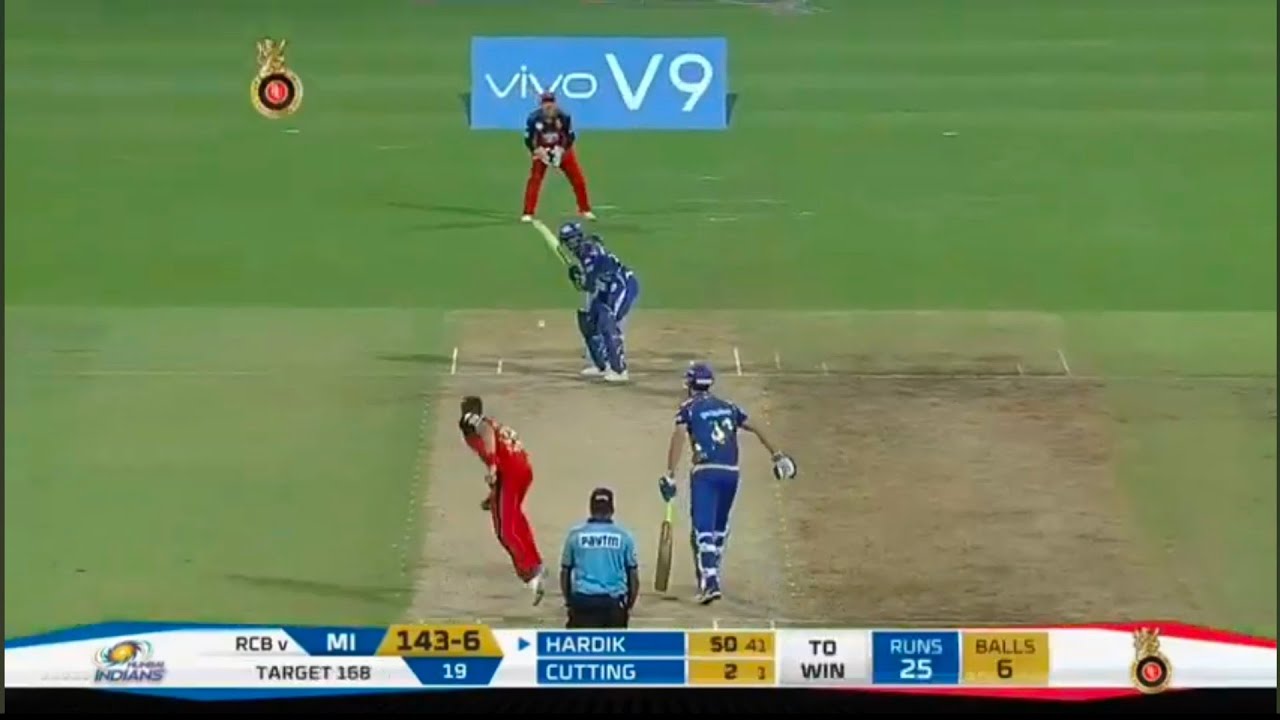 |• RCB v/s MI • 2021 IPL | HARDIK PANDYA LAST OVER BOOM💥🤯 Credit to 