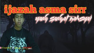 The very terrible Asma Sirr degree, the eternal degree (part lll)