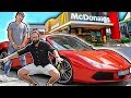 ? McDONALDS IN FERRARI *488 spider* w/ DANKO