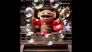 Piff Blows Bubbles and Sings A Reef Song #animation #pufferfish #coralreef