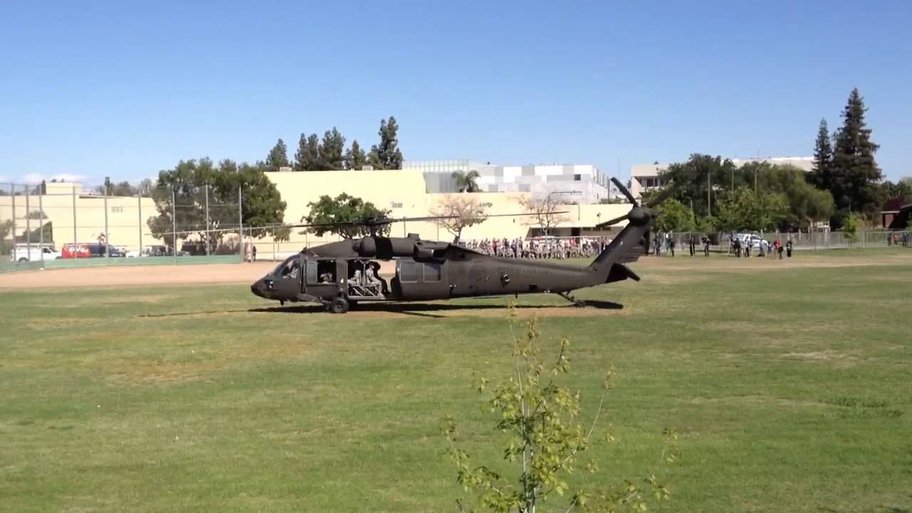 Fresno State Army ROTC Blackhawk Take-Off