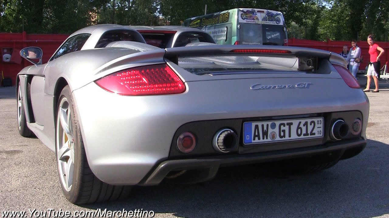 Porsche Carrera GT V10 Sound - Start and Revs - YouTube