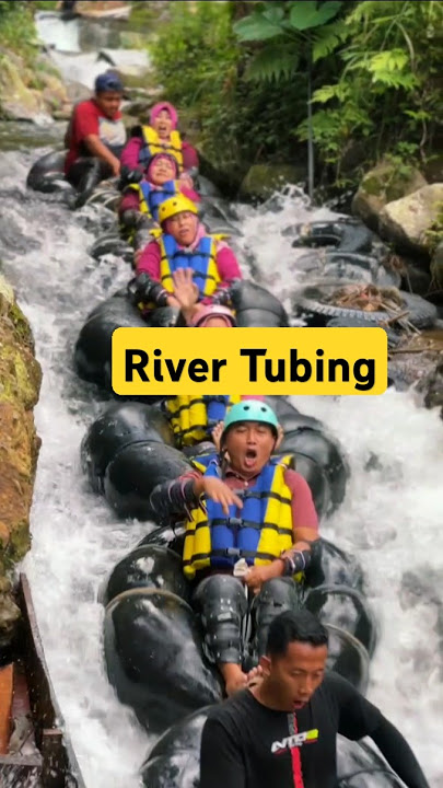 SERU BANGET MAIN RIVER TUBING #rivertubing #kemuning #riverrafting