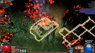 Path of Exile Sledgehammer Marauder Build - Villa Map Boss, double Reflect, 50% Regen