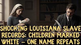 Shocking Louisiana Slave Records: Children Marked White — One Name Repeats