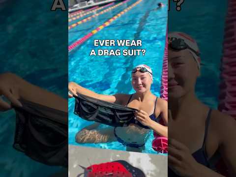 Wearing A Drag Suit While Swimming Swimmer Training Resistance 