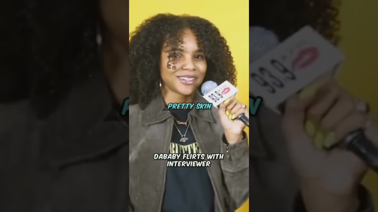 Dababy flirt with the interviewer 