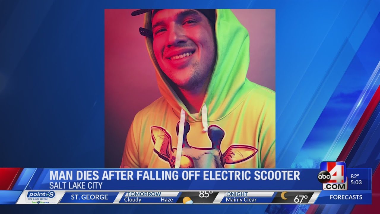 Man dies after falling off an electric scooter - YouTube