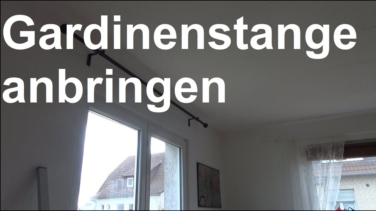 Gardienenstange anbringen Gardinenstange Ikea montieren anbauen