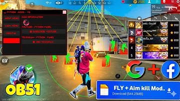 AIMKILL ☠️ MOD MENU 🔥Antiban FF Panel🔥Free Fire Injector🔥Ob51 Free Fire Hack😈FF panel Hack #tedrush 