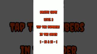 #brainz Game || Level 2 - "Tap the numbers from 1to16 & 16to1" || #braingames #mindgame screenshot 2