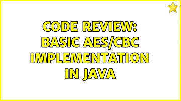 Code Review: Basic AES/CBC implementation in Java (2 Solutions!!)