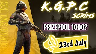 KGPC Invitational Scrims | T3 Customs | Hindi | BGMI custom registration | screenshot 2