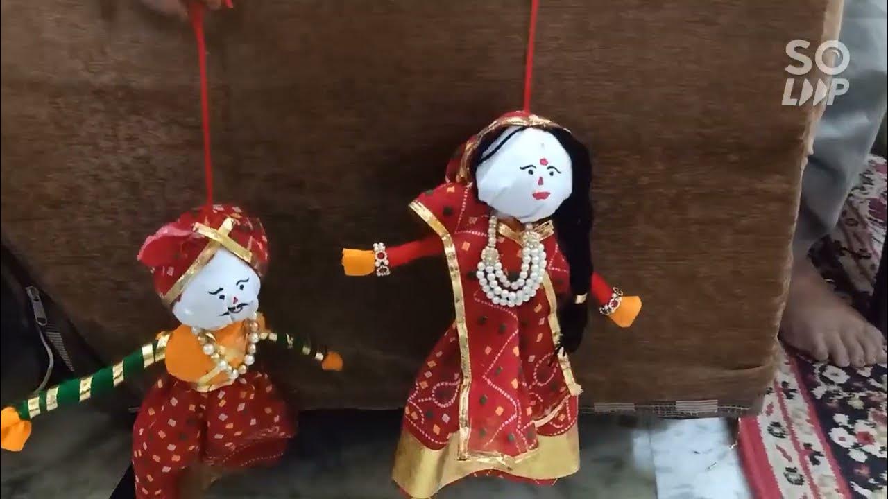 Rajasthani puppet at home।।Easy Rajasthani kathputli making video YouTube