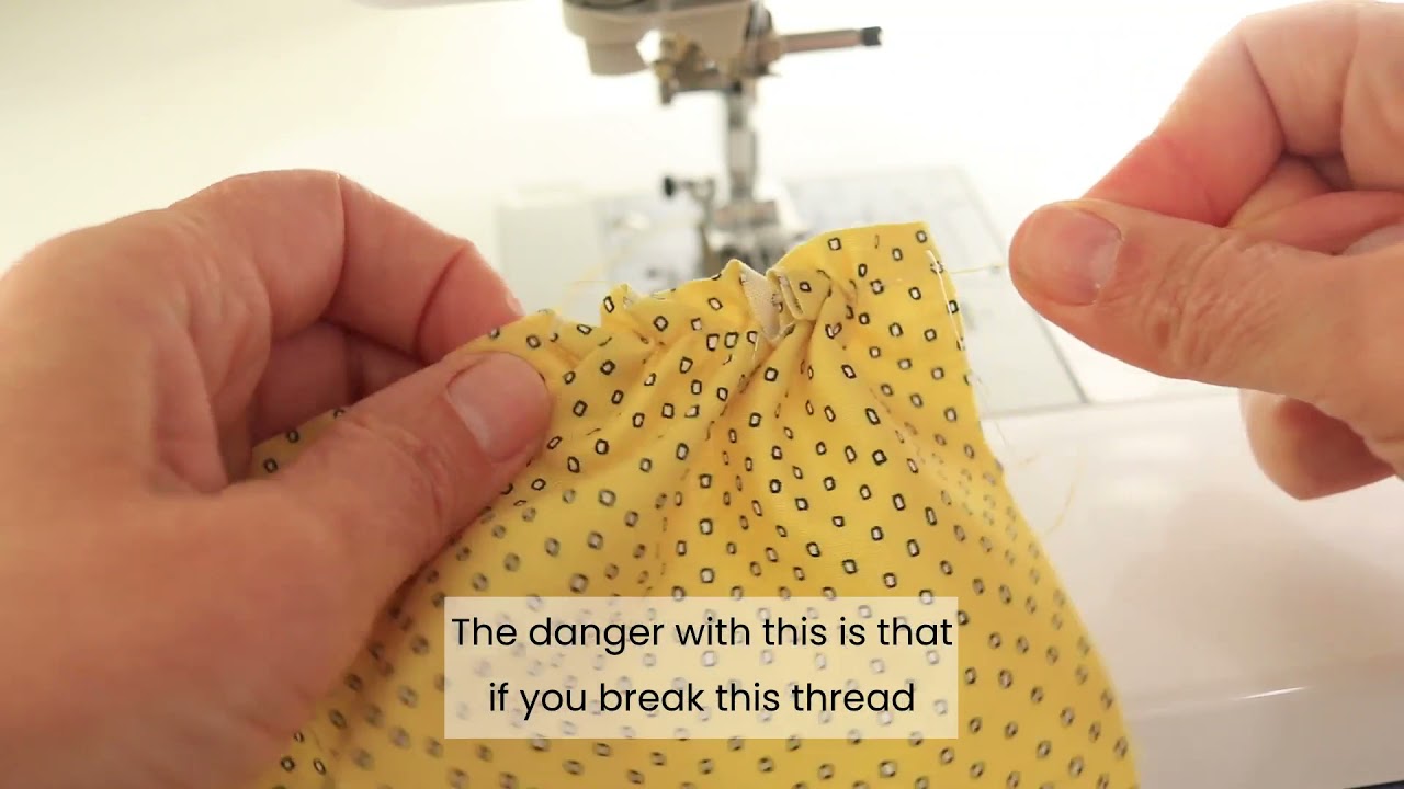 How To Gather Fabric Sewing Tutorial Youtube