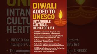 Deepavali in UNESCO #india #diwali #festival #geopolitics #currentaffairs #ias