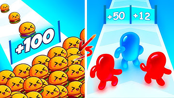 Food Run VS Join Blob Clash 3D 🍔⚡ All Levels Max Update Walkthrough Mobile NEW Gameplay MZ4Q