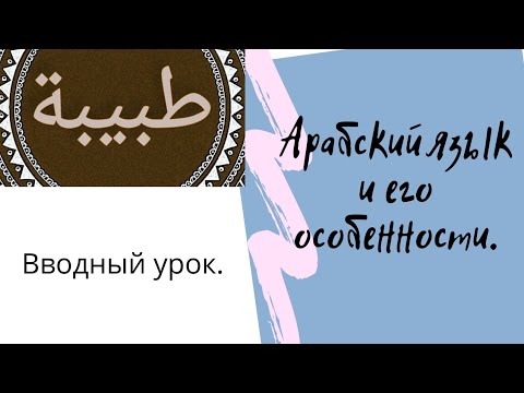 Арабский язык. Важность изучения арабского языка. Особенности арабского языка.
