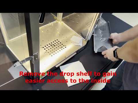 Cretors Goldrush Popcorn Machine - Cleaning