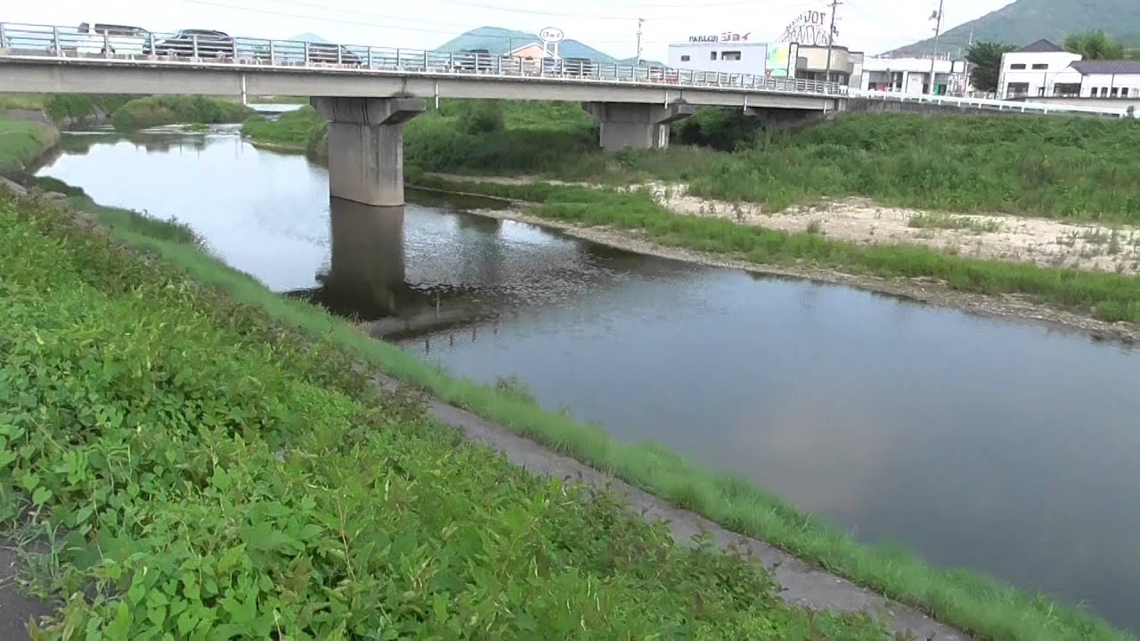 黒瀬川中流(広島県二級河川)2015年8月 YouTube