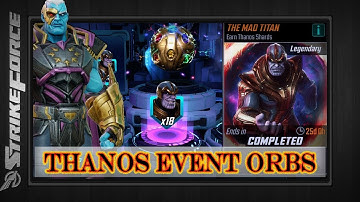 Marvel Strike Force | THANOS INFINITY WAR EVENT SHARDS & ORBS | Gameplay & Orb Opening |