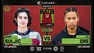 BATB 12: Sunny Suljic Vs. Lil Dre - Round 3 | Battle At The Berrics - Presented By Cariuma