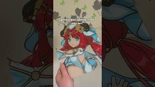 Nilou - Genshin Impact: Glass Painting Reveal #genshinimpact #nilou