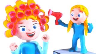 PRINCESS NEW LOOK ❤ Superhero Babies Play Doh Cartoons For Kids