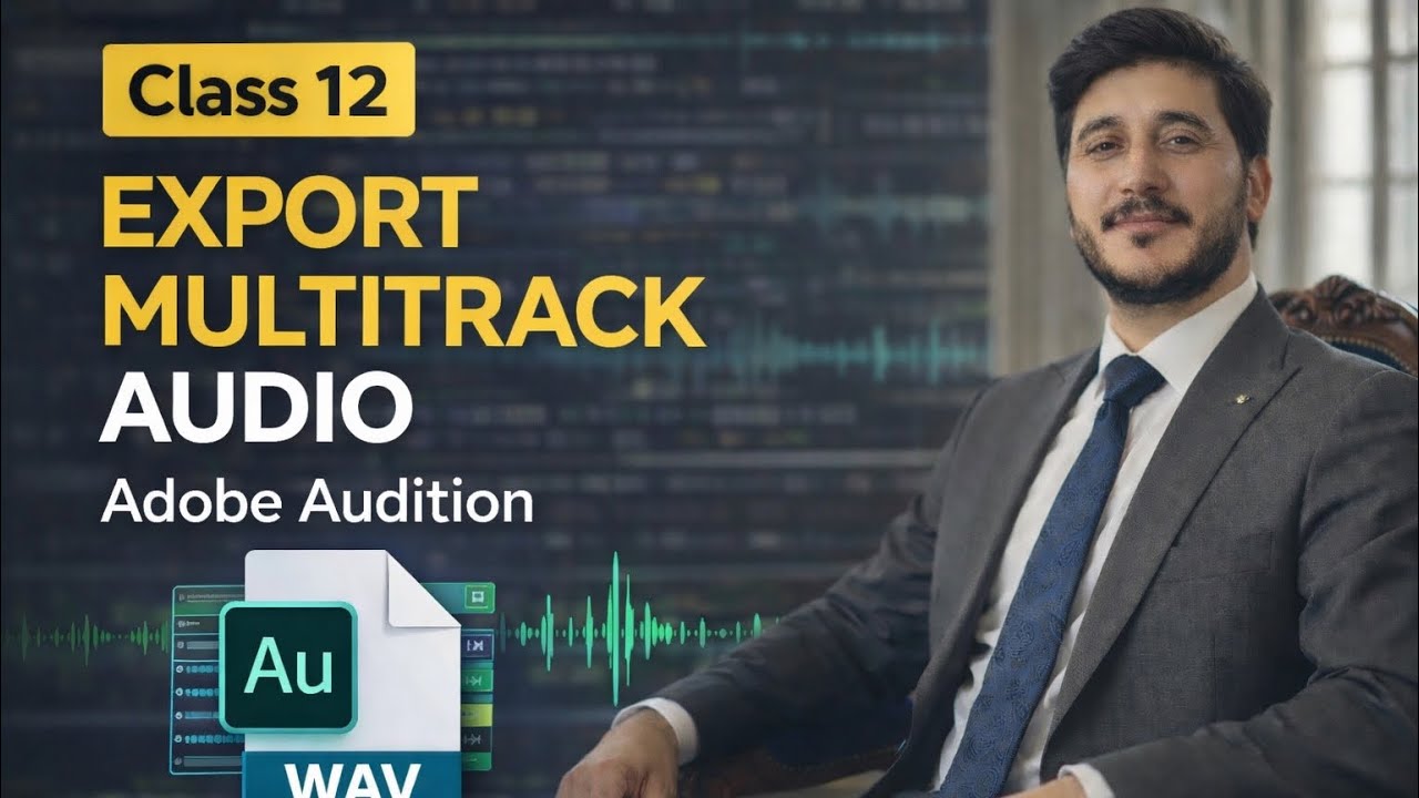 How to Mixdown & Export Multitrack Audio in Adobe Audition - YouTube
