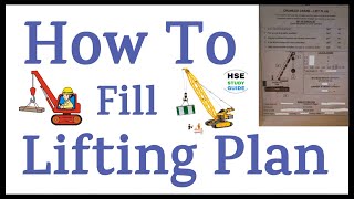 How To Fill Lifting Plan || Crane Lifting Plan || Lifting Plan Calculation || Crane % Capacity