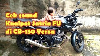 Review knalpot satria FU cuma 200rb, di CB-150 Verza