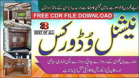 Wood Works Banner l Free CDR File 2019 l Corel Draw Toturial l by Best Of all