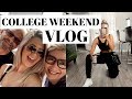 college weekend in my life: spin studio opening, hall mate reunion, parents visit