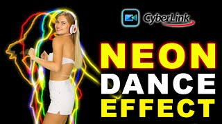 How to Make Neon Dance Effect in Powerdirector | Neon Light Dance Effect | Neon Effect screenshot 5