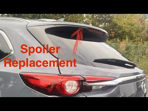Mazda CX-9 Spoiler Replacement - YouTube
