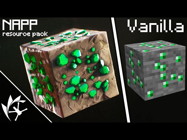 NAPP Resource Pack vs Vanilla Minecraft (Part 2) [4K/60FPS] class=