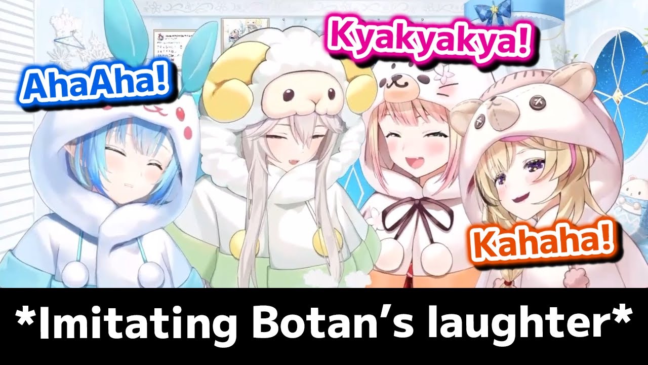 NePoLaBo suddenly starts imitating Botan's Laughter【Hololive】