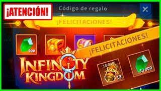 TODOS LOS CODIGOS GRATIS infinity kingdom