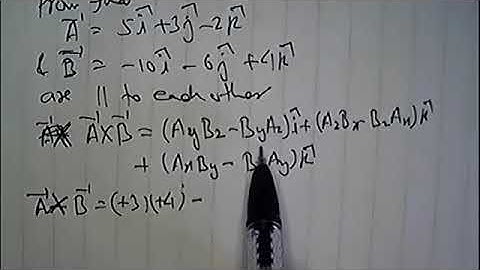 How to to prove two vector parallel to each other